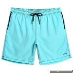 blackmogoo Mens Quick Dry Short Swim Trunks with Mesh Lining Slim Fit Boardshorts Bathing Suits Beachwear with Pockets Night Blue B07MB9R1HG